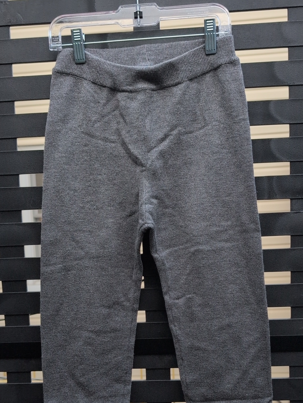 Mayoral Girls Cozy Knit Gray Bottoms - Elastic Waist